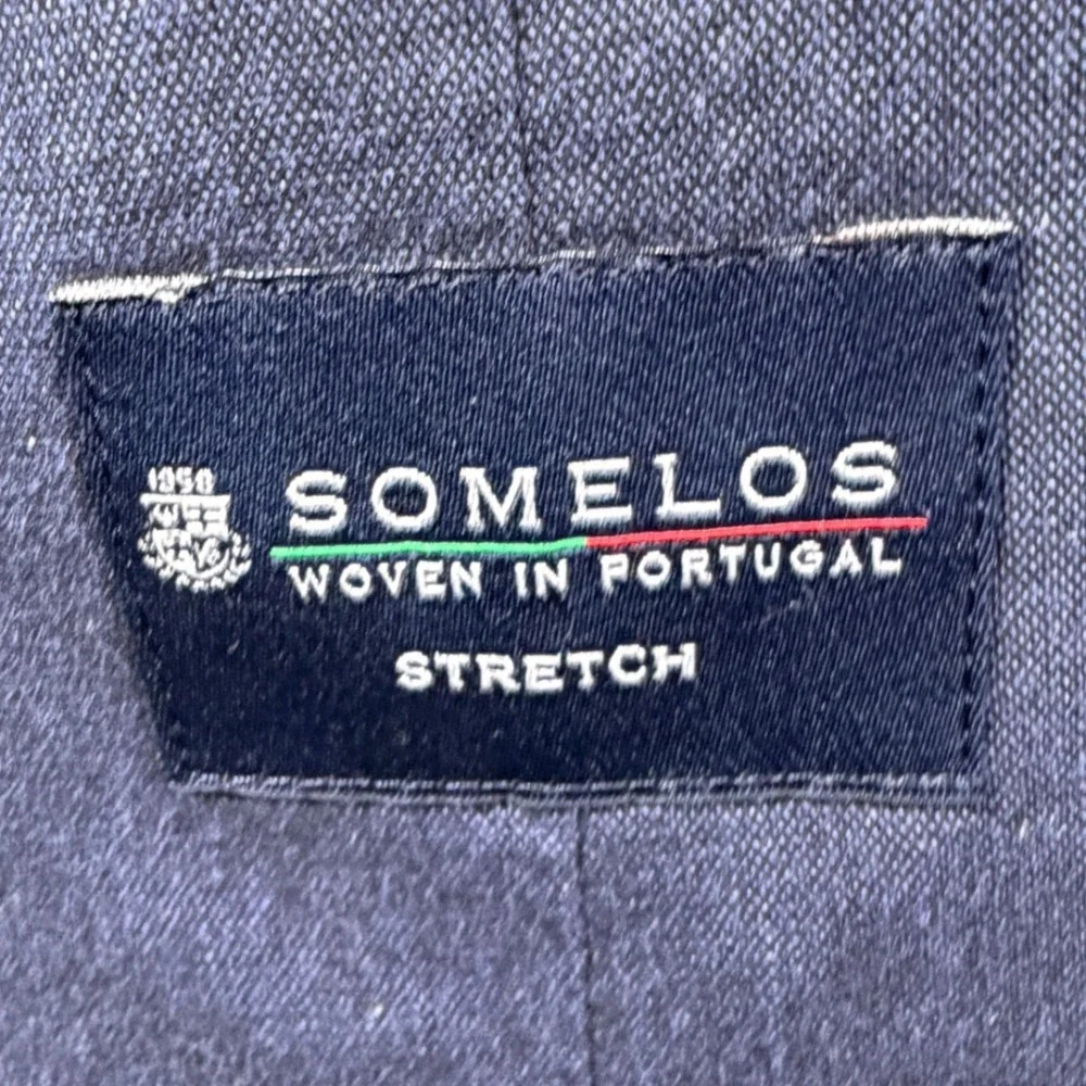 Mens J. Crew Ludlow Somelos Unstructured Stretch Cotton Blazer, Navy Blue 42L